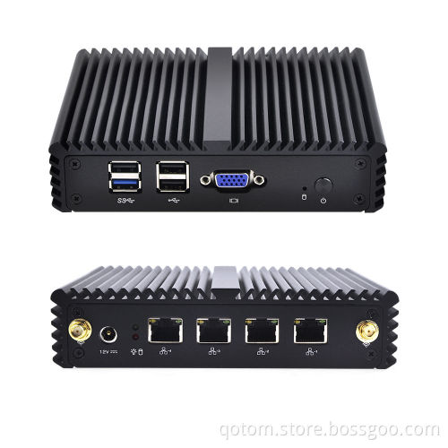 2016 NEW 4 Lan Fanless Mini Pc Q190G4N-S07 J1900 ,8G RAM, 32G SSD,WIFI ,apply to router, firewall, proxy, Pc Router